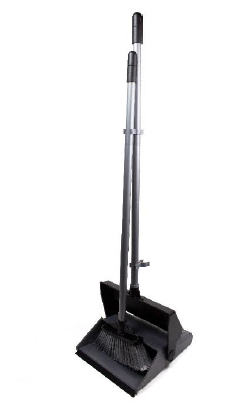 Kehrset Langstiel 110cm mit Klappschaufel schwarz-silber