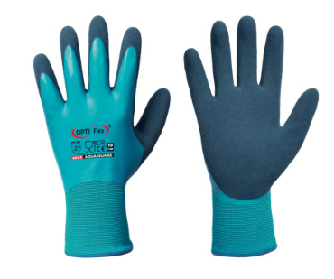 Handschuh Aqua Guard Opti Flex 3131X blau/dunkelblau Latex Gr.9