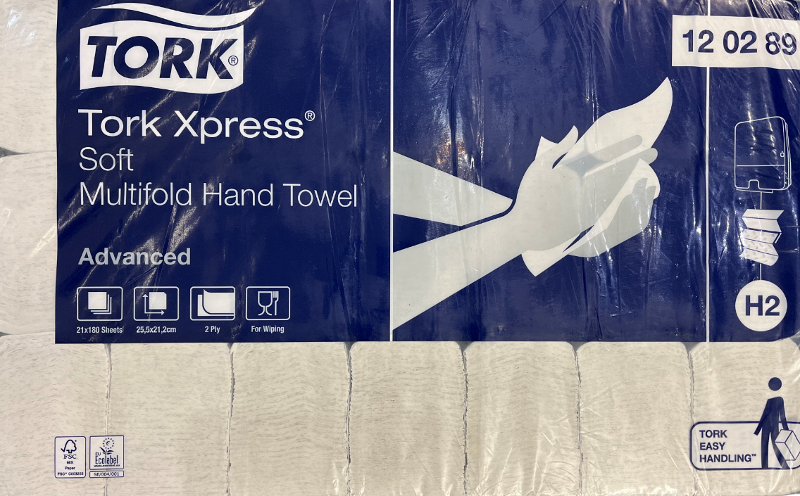 Papierhandtuch Tork Xpress Multifold 2 lagig 21,2 x 25,5 cm Advanced H2 Z-Falz 120289