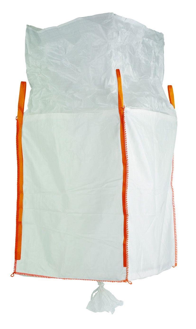 Big Bag 90 x 90 x 115 cm SWL 1.000 kg SF 5:1 unbeschichtet, Auslaufstutzen am Boden Big Bag 90 x 90 x 115 cm SWL 1.000 kg SF 5:1 unbeschichtet, Auslaufstutzen am Boden