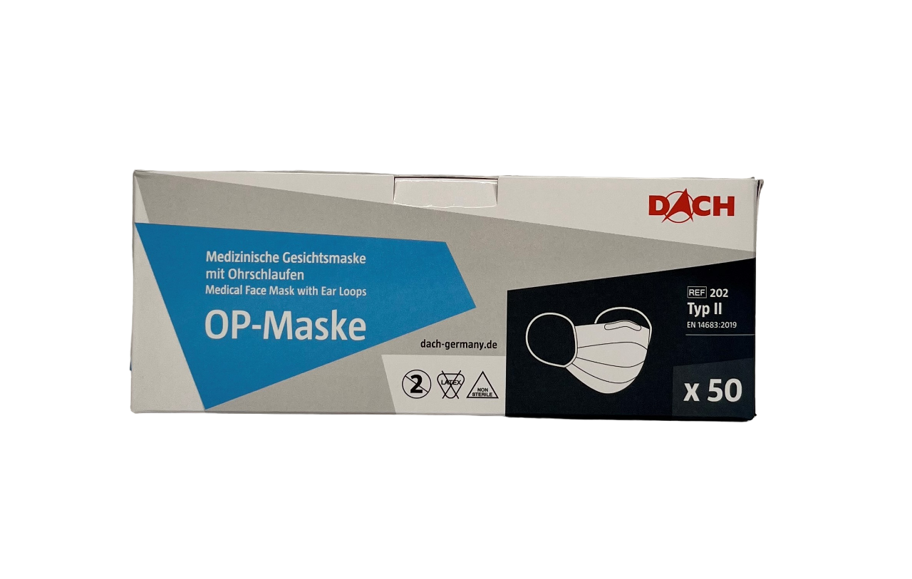 Chirurgische Maske blau Eco-Comfort Typ II Chirurgische Maske blau Eco-Comfort Typ II