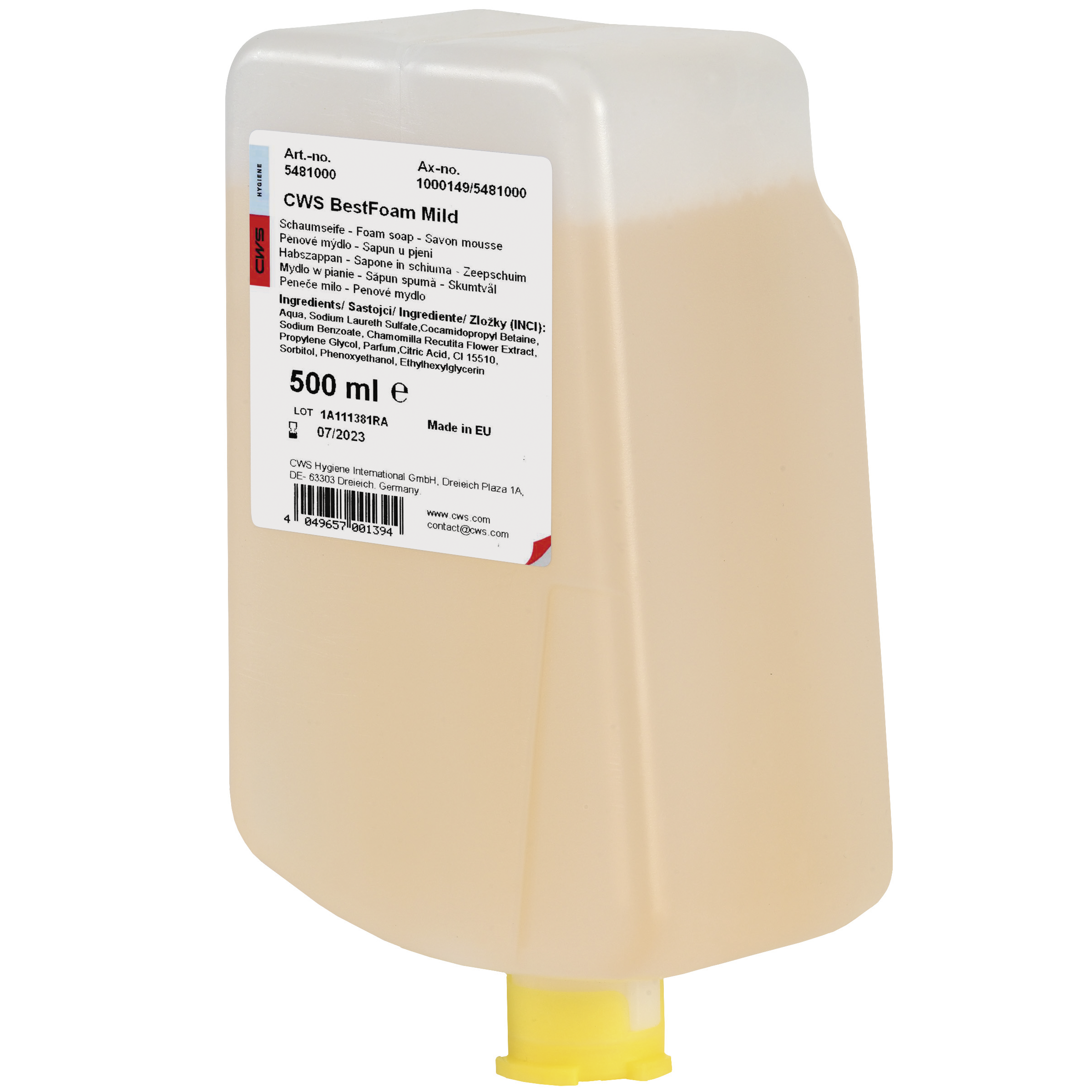 Seifencreme CWS 5481 Best Foam 500 ml Seifencreme CWS 5481 Best Foam 500 ml