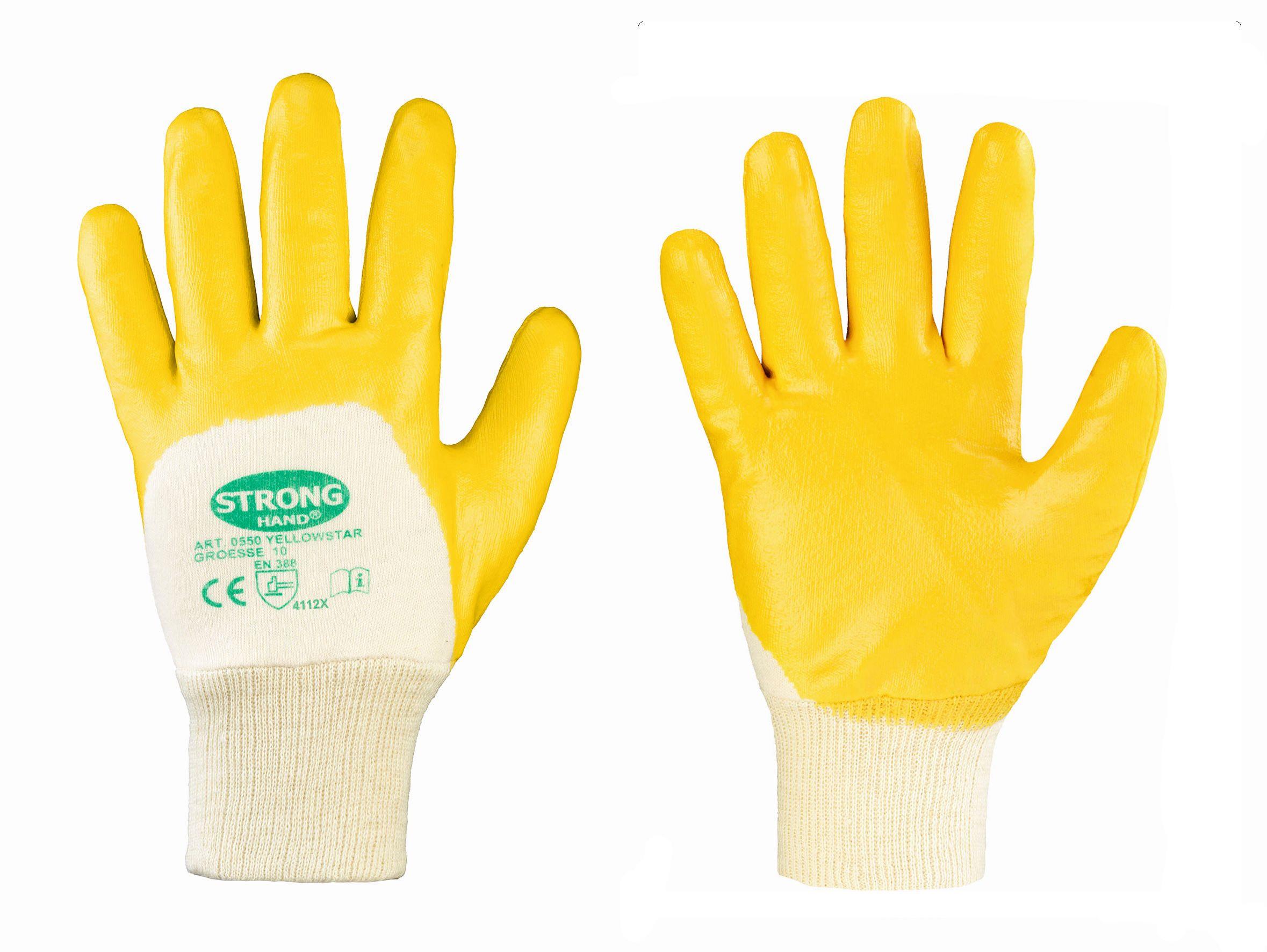 Handschuh Yellowstar Nitril- Gelb