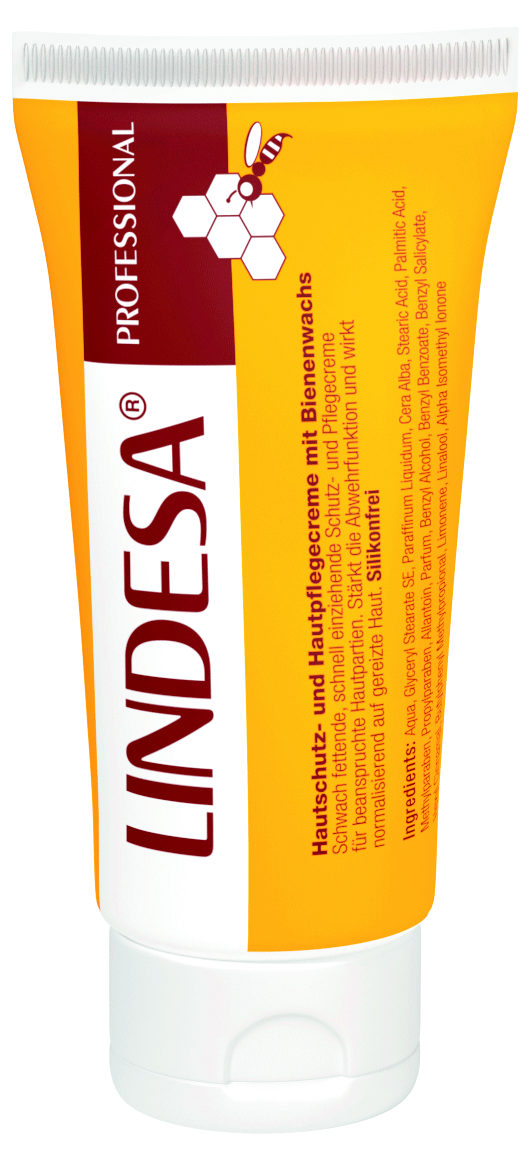 Hautschutz- und Pflegecreme Lindesa Professional 50 ml parfümiert O/W Hautschutz- und Pflegecreme Lindesa Professional 50 ml parfümiert O/W