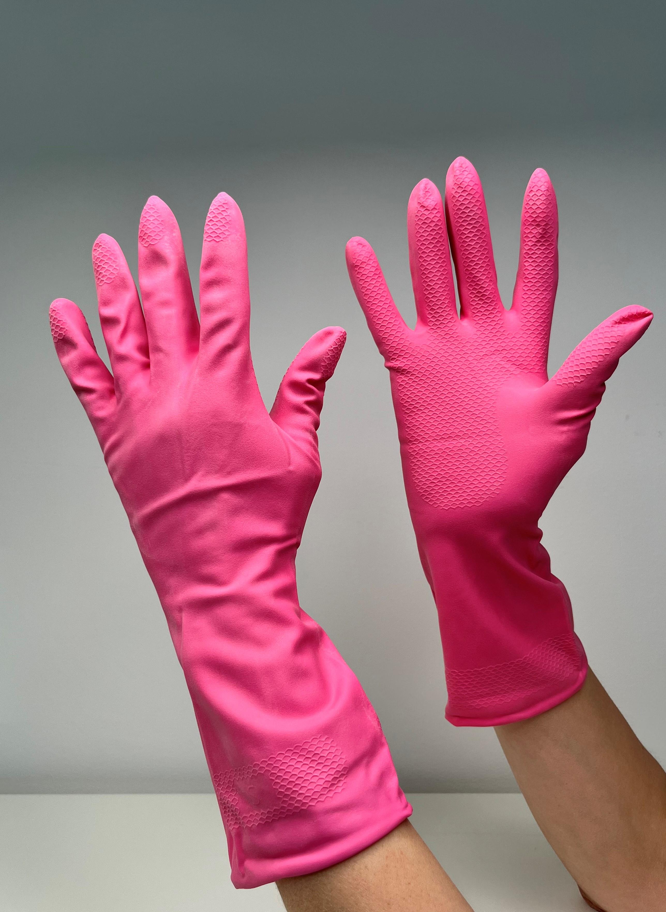 Handschuh Latex Damen pink Gr. S 
