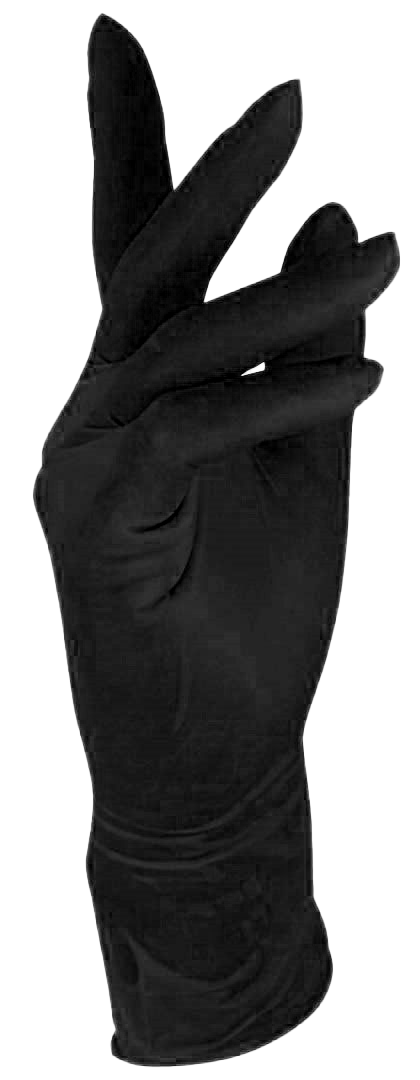 Einweghandschuhe Einmalhandschuhe Nitril schwarz puderfrei Gr. M