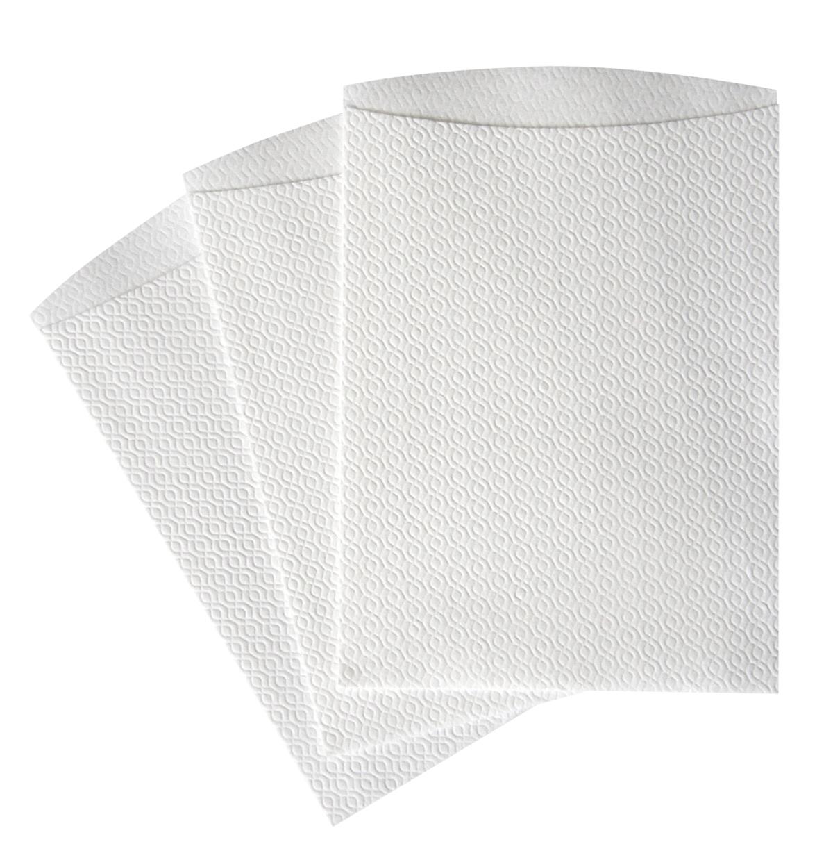 Waschhandschuh 1 lagig 23 x 16 cm weiß Airlaid Waschhandschuh 1 lagig 23 x 16 cm weiß Airlaid