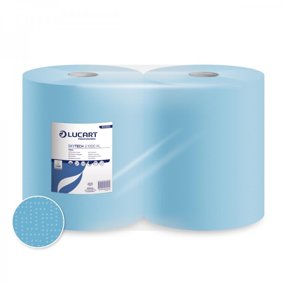 Wischtuch 2 lagig blau 36 x 36 cm