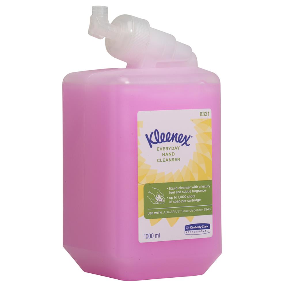 Seifencreme Kleenex 1 Liter rosa parfümiert Seifencreme Kleenex 1 Liter rosa parfümiert
