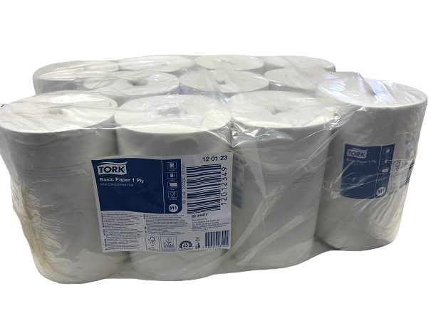 Handtuchrolle 1 lagig 21,5cm x 120m Mini M1 Handtuchrolle 1 lagig 21,5cm x 120m Mini M1