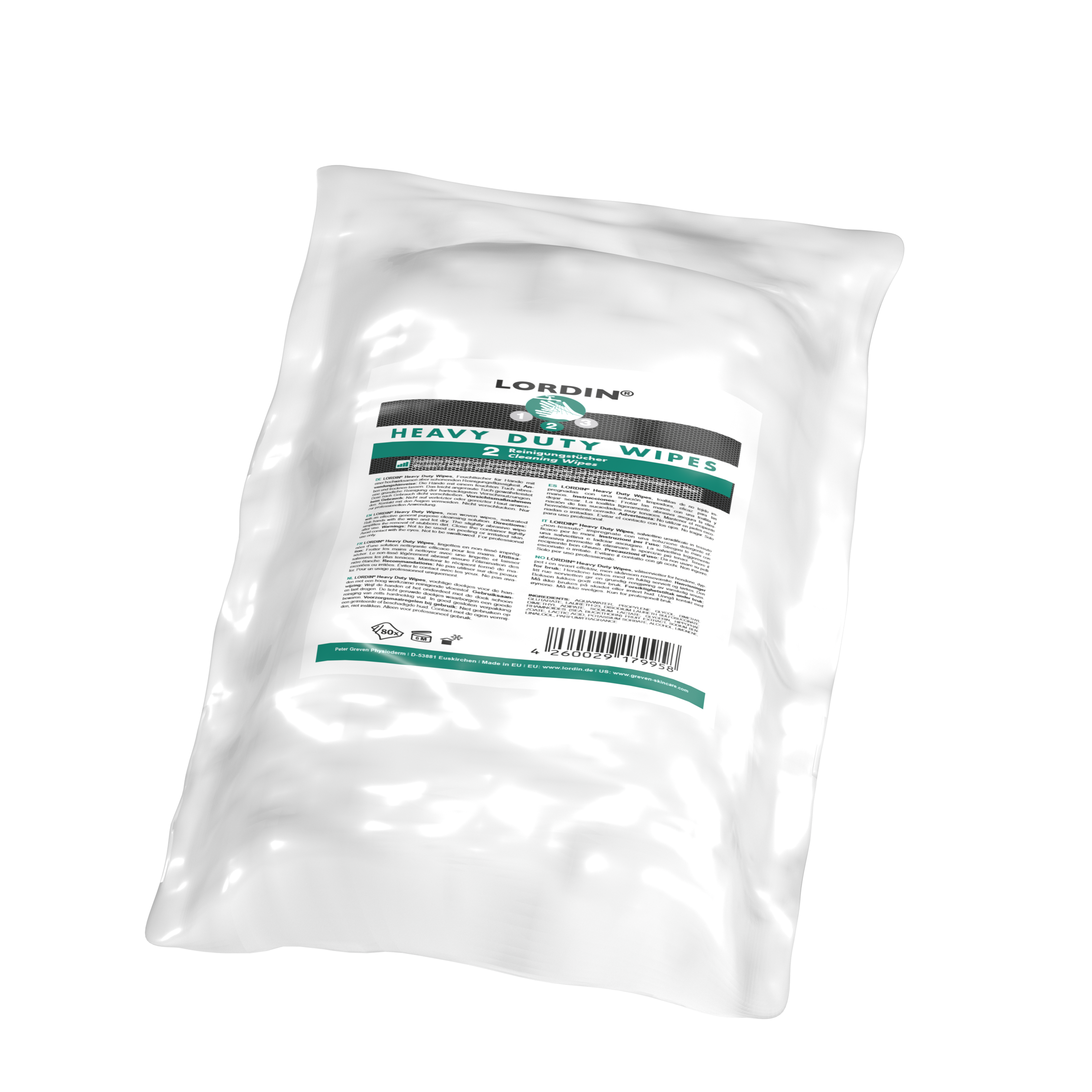 Handreinigungstücher Lordin Heavy Duty Wipes Nachfüllpack Handreinigungstücher Lordin Heavy Duty Wipes Nachfüllpack