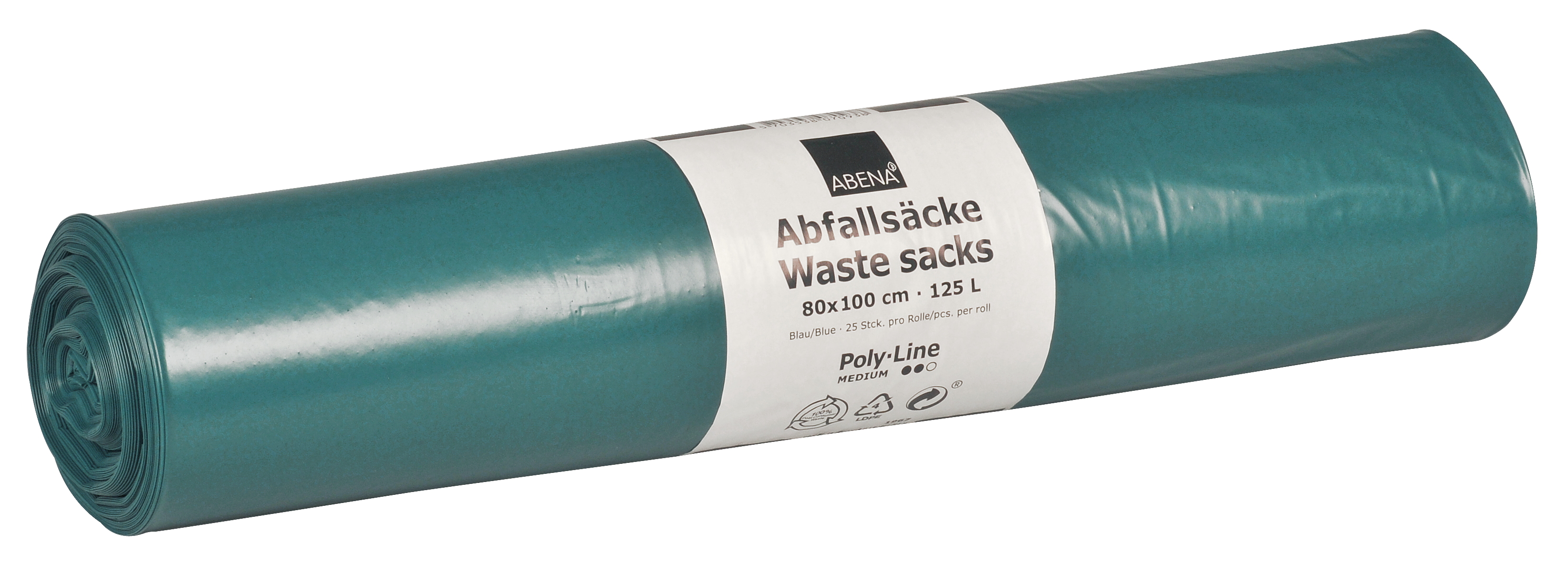Müllsack 800 x 1000 mm 125 Liter blau T80 LDPE sehr stark Müllsack 800 x 1000 mm 125 Liter blau T80 LDPE sehr stark
