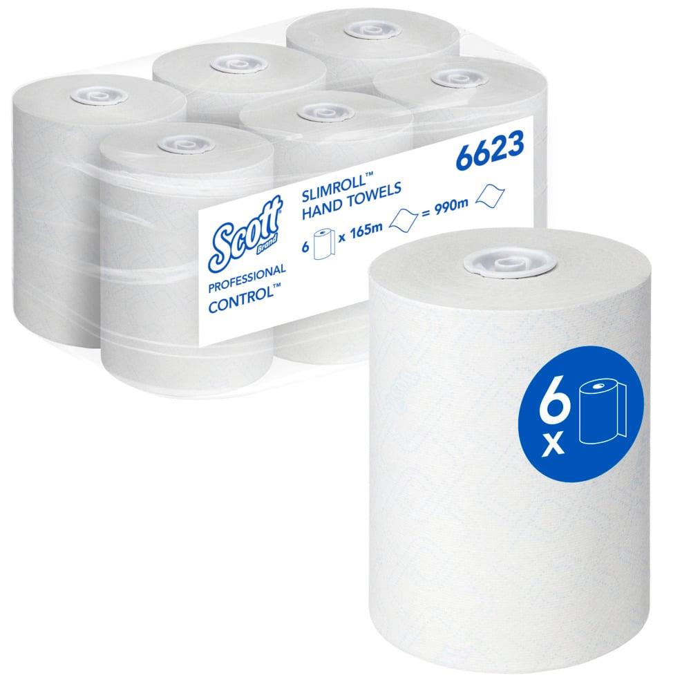 Handtuchrolle 1 lagig 19,8 cm x 165 m weiß Scott Control Slimroll Handtuchrolle 1 lagig 19,8 cm x 165 m weiß Scott Control Slimroll