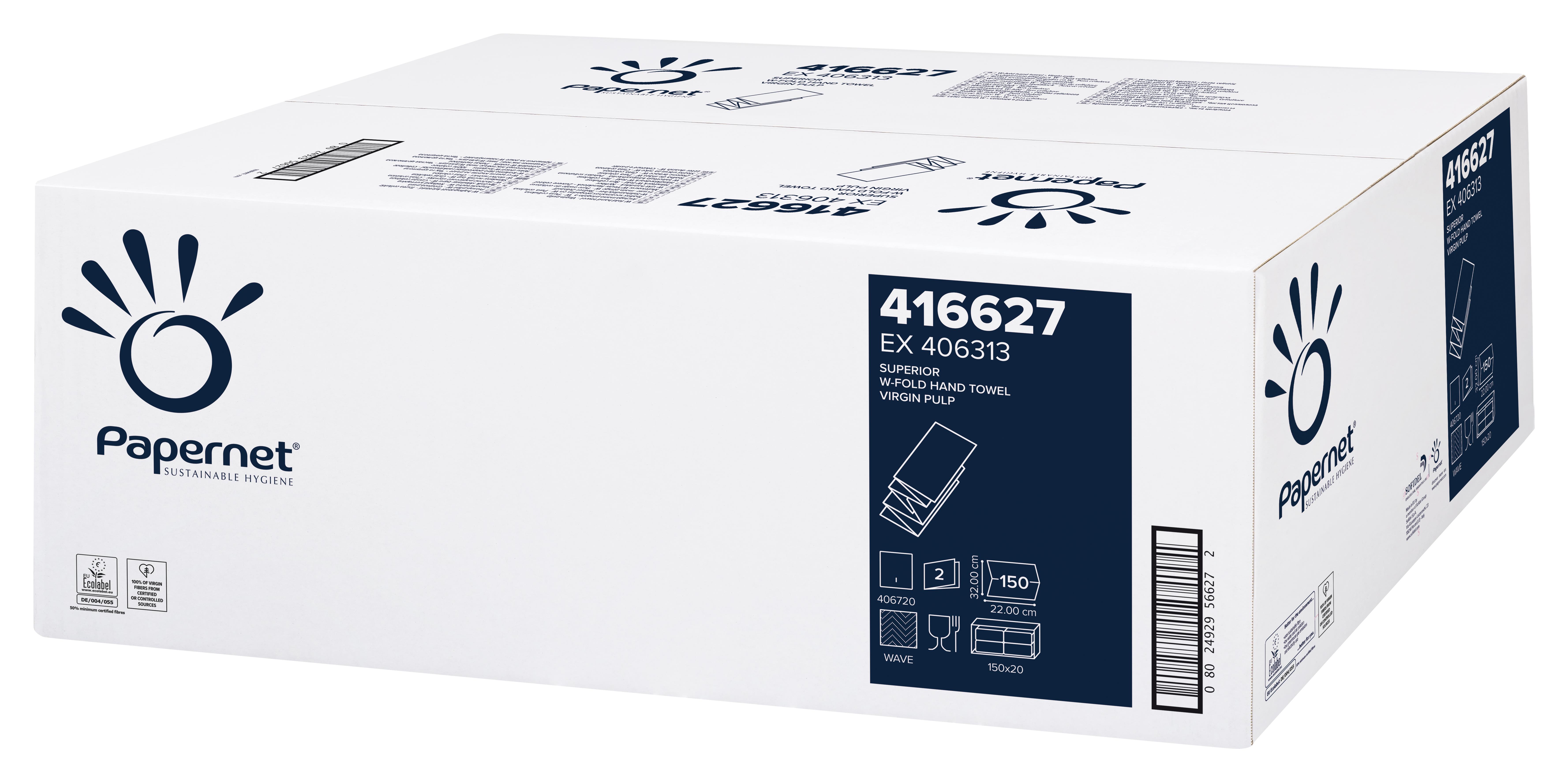 Papierhandtuch 2 lagig 22 x 32 cm Interfold Papierhandtuch 2 lagig 22 x 32 cm Interfold