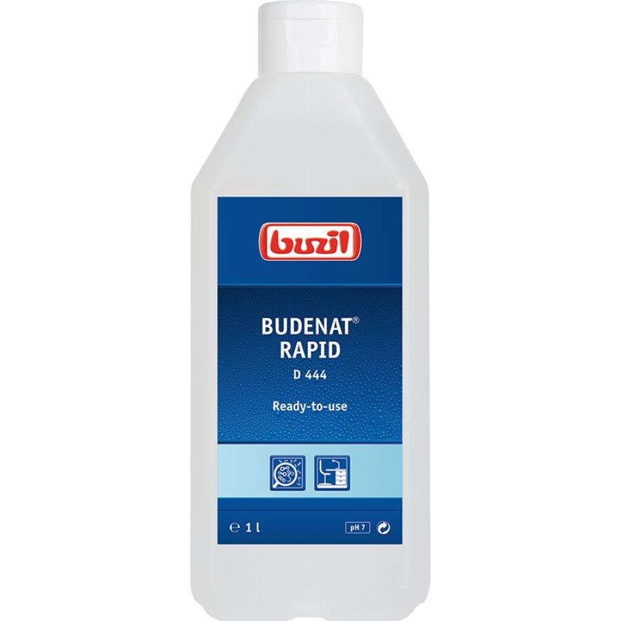 D444 Budenat Rapid Alkoholisches Schnelldesinfektionsmittel 1 Liter D444 Budenat Rapid Alkoholisches Schnelldesinfektionsmittel 1 Liter