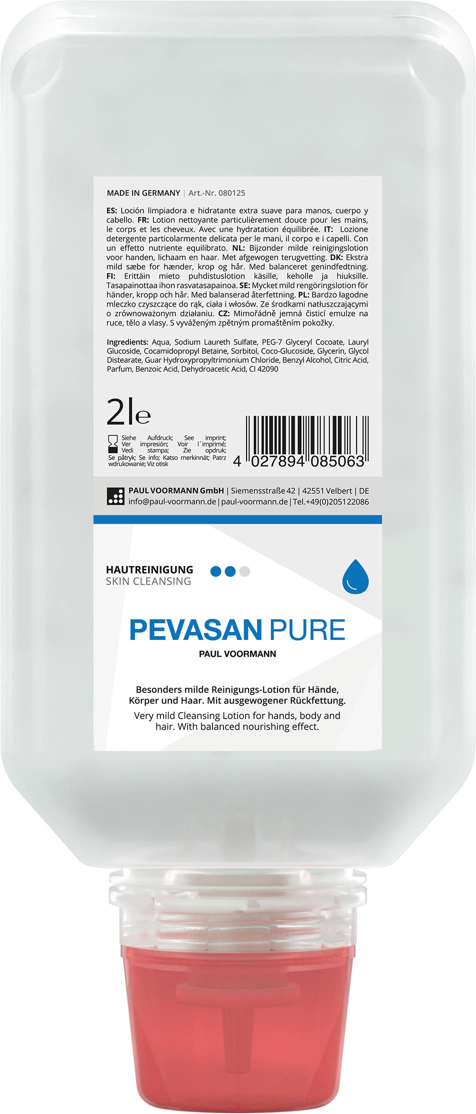 Hautreiniger Pevasan Pure unparfümiert 2 Liter Softflasche Hautreiniger Pevasan Pure unparfümiert 2 Liter Softflasche