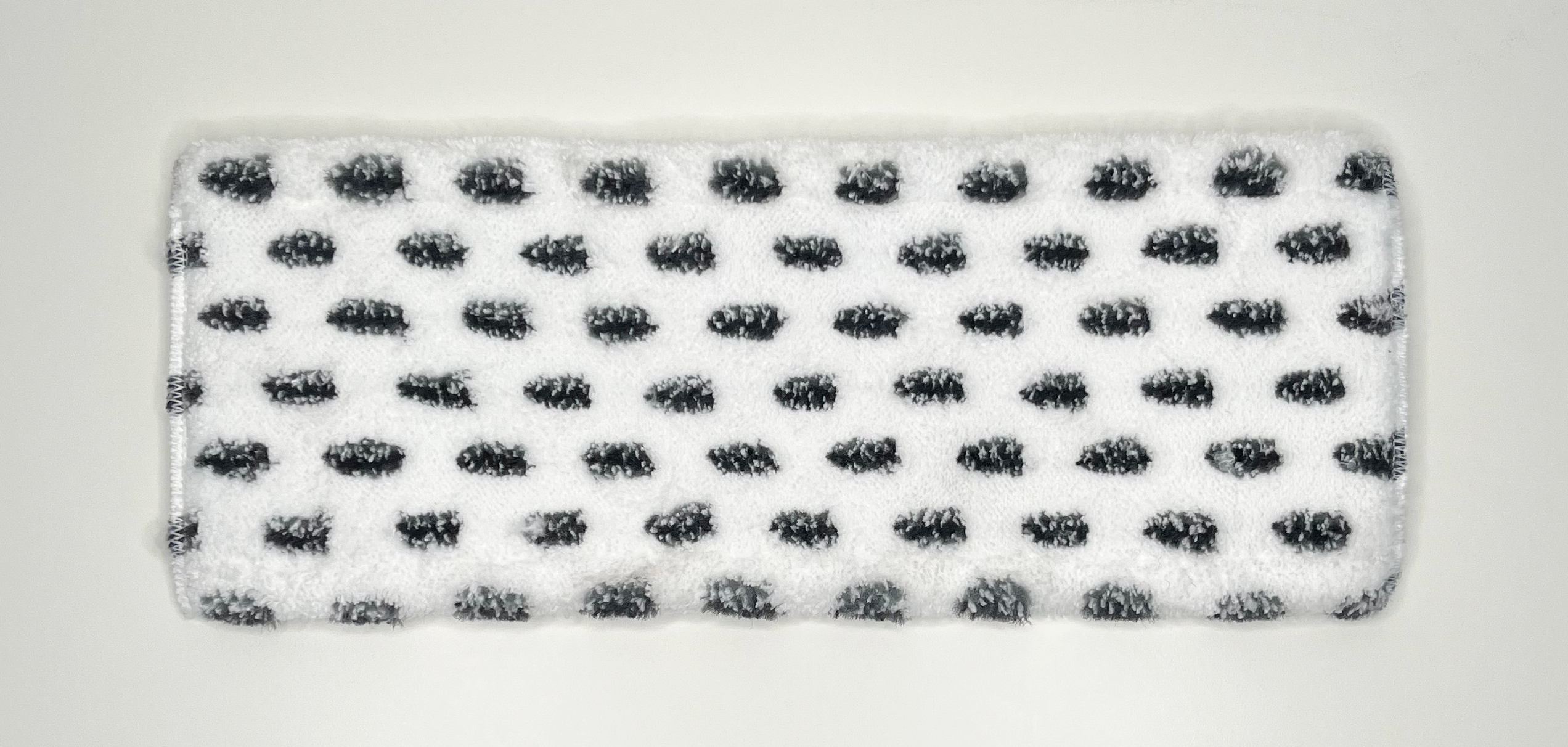 Mopp Microfaser weiß mit grauen Borsten