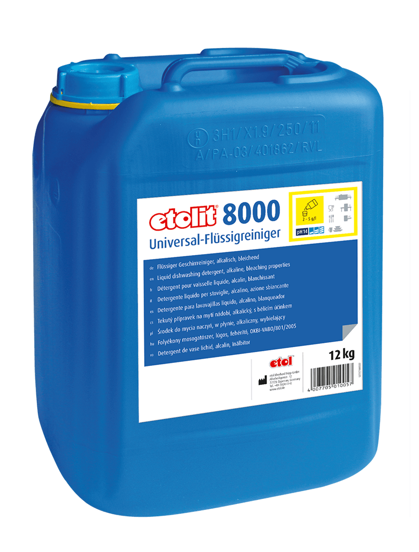 Etolit 8000 hygienischer Geschirreiniger 12 kg Etolit 8000 hygienischer Geschirreiniger 12 kg
