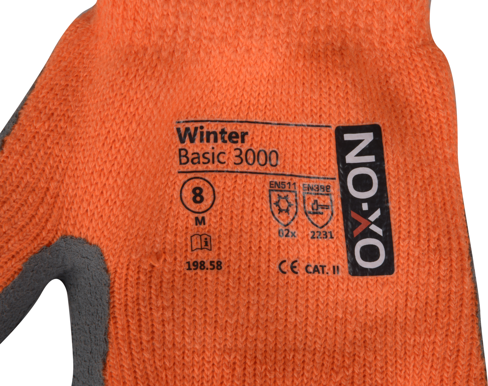 Handschuh Winter Basic 3000, Polyester leuchtorange, Latex Beschichtung grau Gr.10 Handschuh Winter Basic 3000, Polyester leuchtorange, Latex Beschichtung grau Gr.10