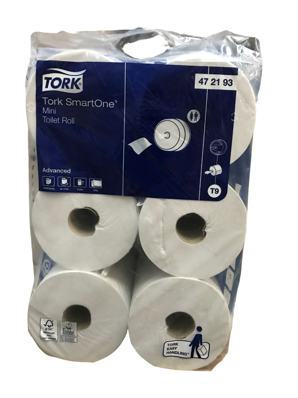 Toilettenpapier 2 lagig 112 m Advanced Smart One Mini weiß T9 Toilettenpapier 2 lagig 112 m Advanced Smart One Mini weiß T9