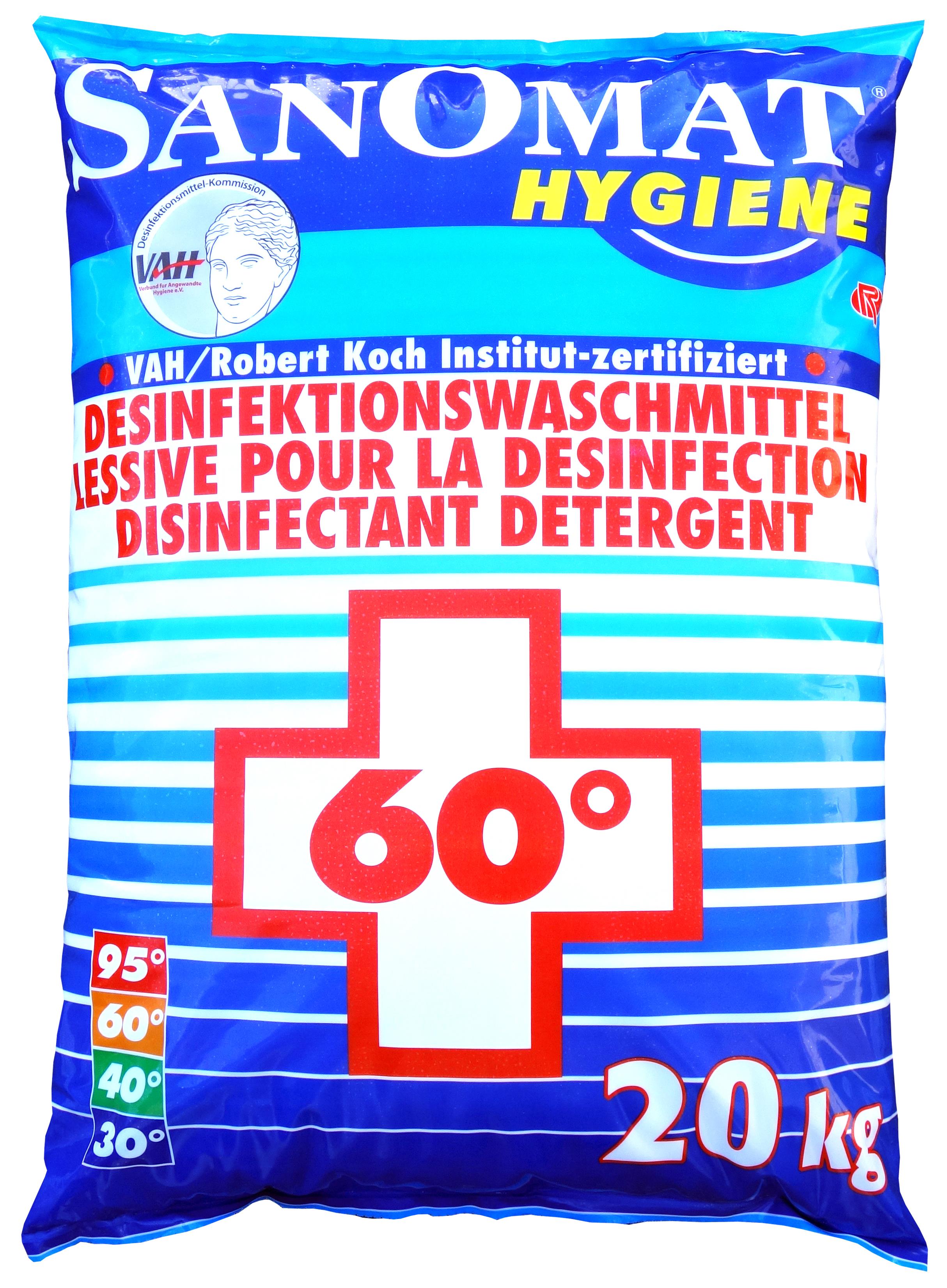 Sanomat Desinfektion Waschpulver 30-90° 20 kg Sanomat Desinfektion Waschpulver 30-90° 20 kg