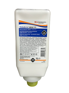 Stokoderm Aqua Pure Hautschutzcreme 1 Liter Softflasche