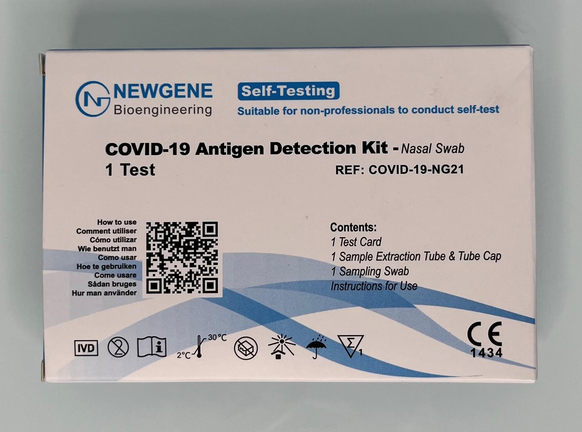 Covid 19 Antigen Newgene Schnelltest zur Eigenanwendung 