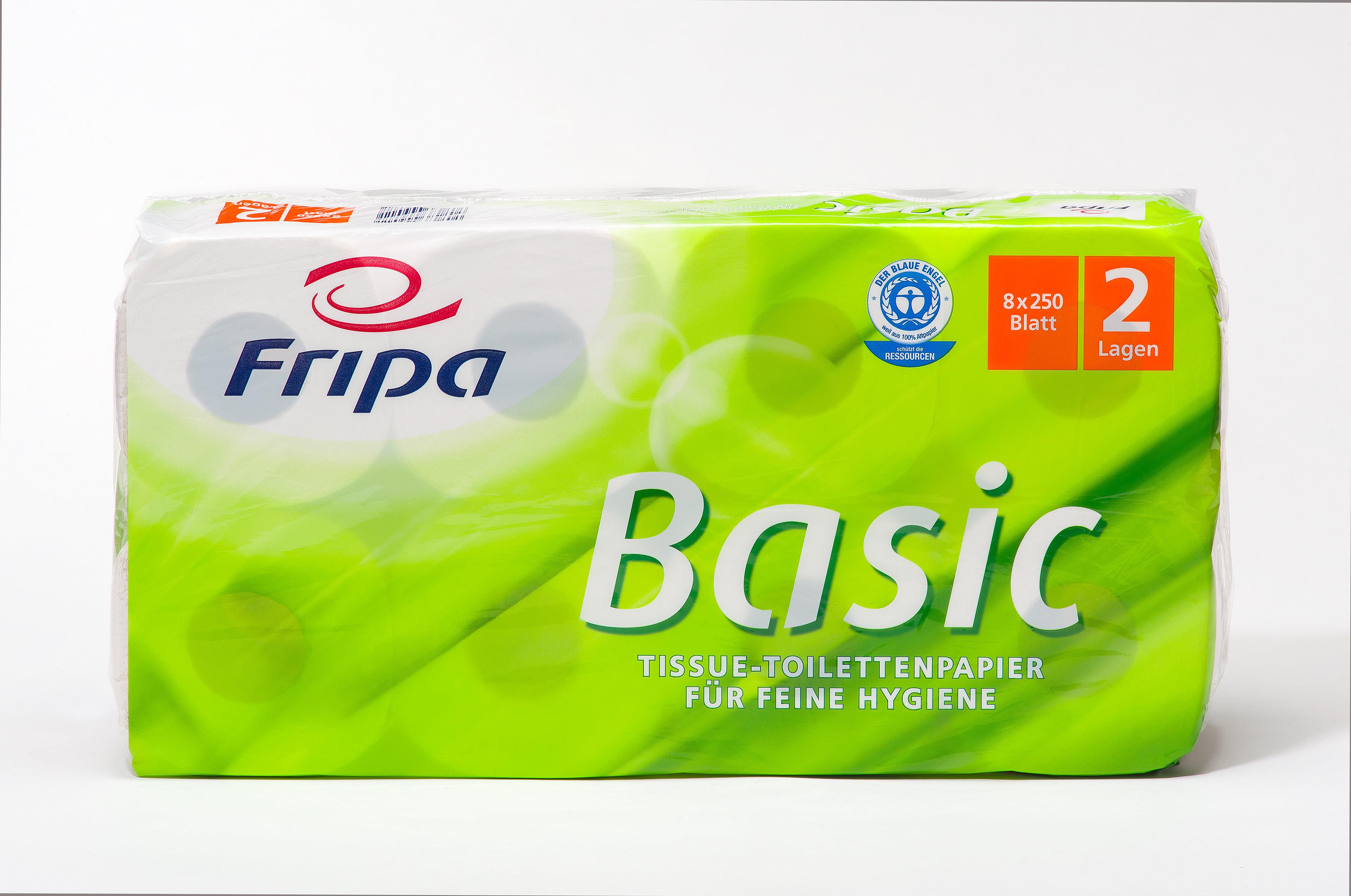 Toilettenpapier 2 lagig 250 Blatt Recycling Basic 