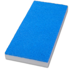 Handpad Super Melamin 11,5 x 25 cm weiß/blau