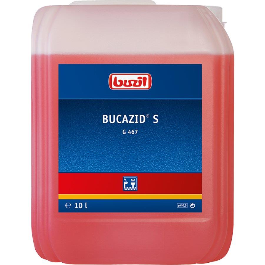 G467 Bucazid S Saurer Sanitärunterhaltsreiniger 10 Liter G467 Bucazid S Saurer Sanitärunterhaltsreiniger 10 Liter