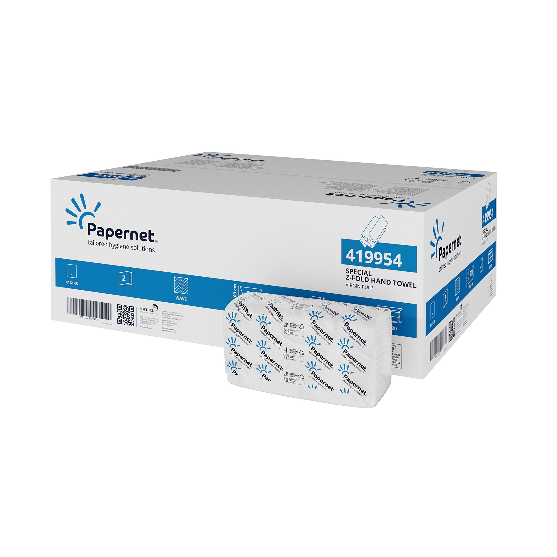 Papierhandtuch 2 lagig 20,3 x 24 cm Zellstoff Z-Falz Papierhandtuch 2 lagig 20,3 x 24 cm Zellstoff Z-Falz