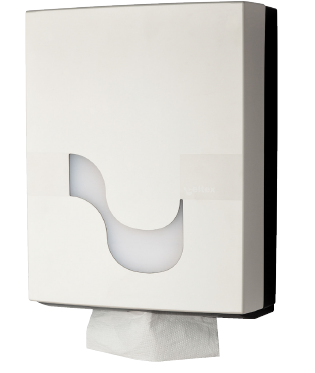 Papierhandtuchspender Kunststoff weiss C/V-Falz