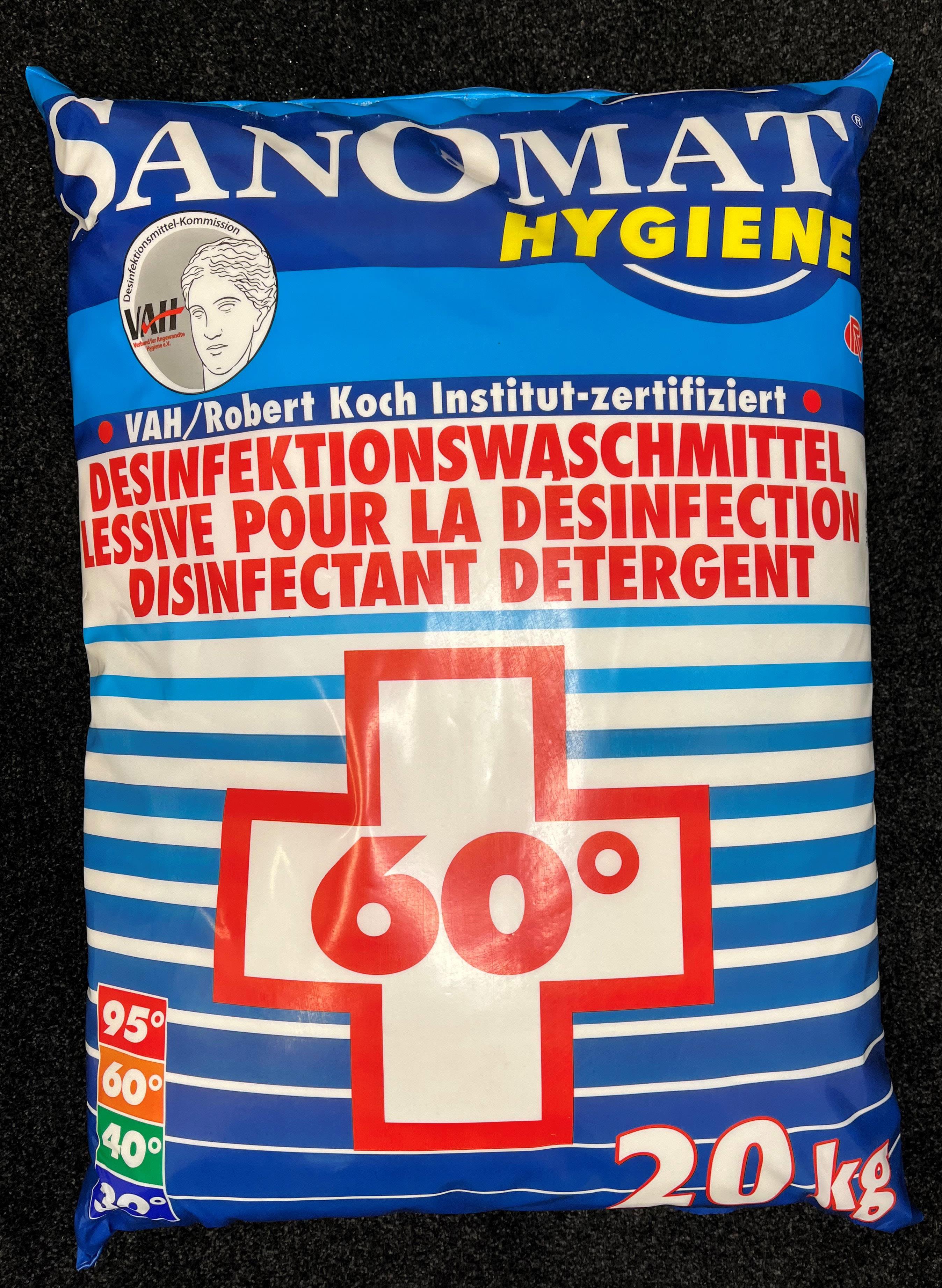 Sanomat Desinfektion Waschpulver 30-90° 20 kg