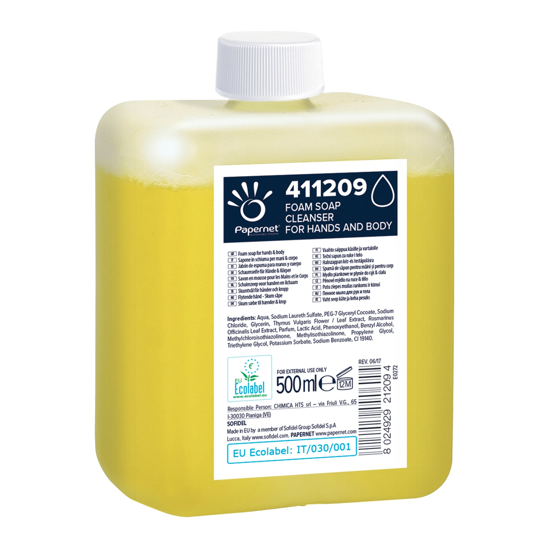 Schaumseife Kartusche 500 ml 411209 Schaumseife Kartusche 500 ml 411209