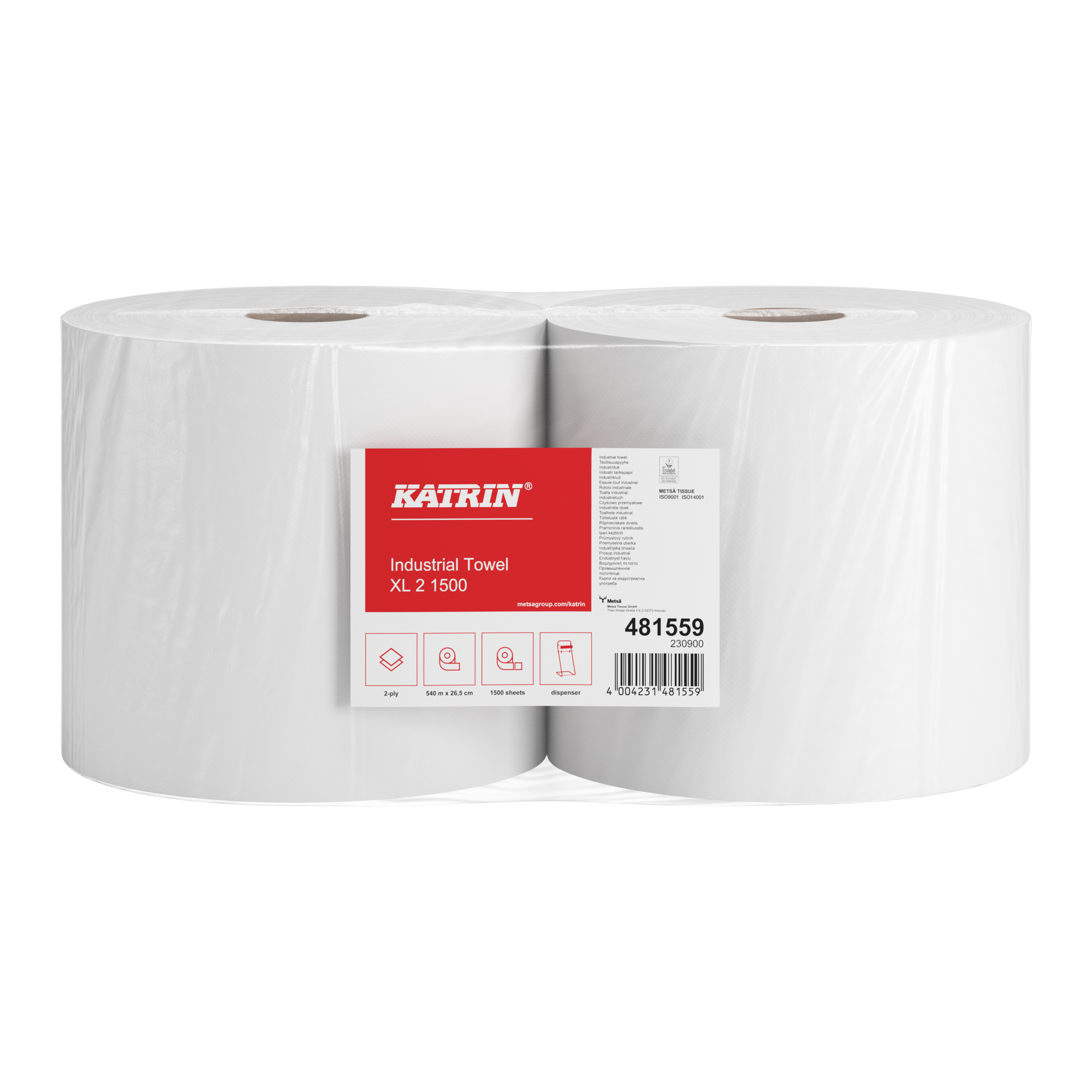 Putzpapier 2 lagig 26,5 x 38 cm weiß 1500 Abrisse