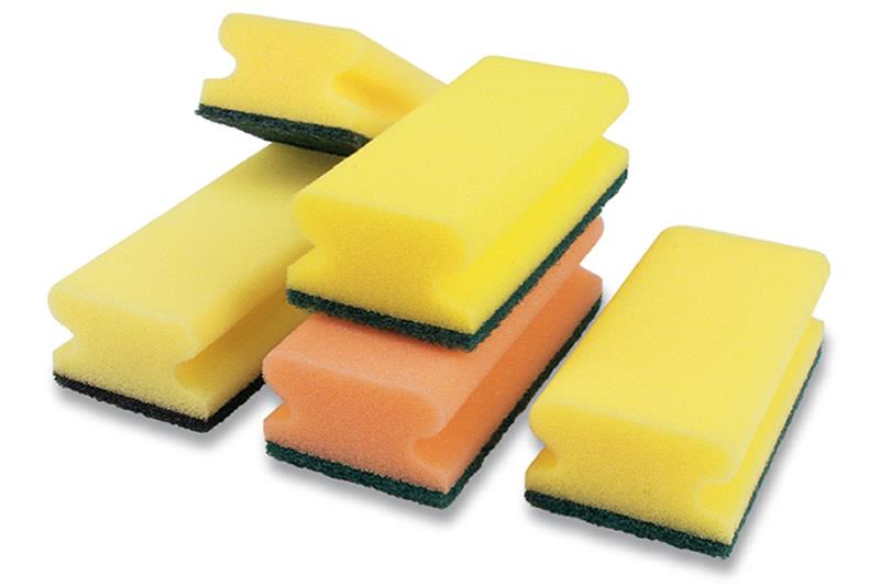 Schwamm Pad gelb/schwarz 150 x 70 x 45 mm