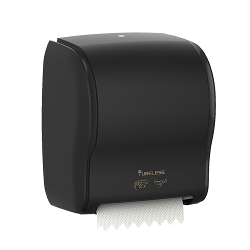 Tubeless Handtuchrollenspender Sensor Smart schwarz Tubeless Handtuchrollenspender Sensor Smart schwarz