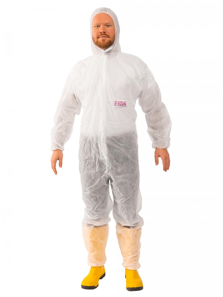 Overall Praktika/Econ weiß mit Kapuze Gr.2XL Overall Praktika/Econ weiß mit Kapuze Gr.2XL